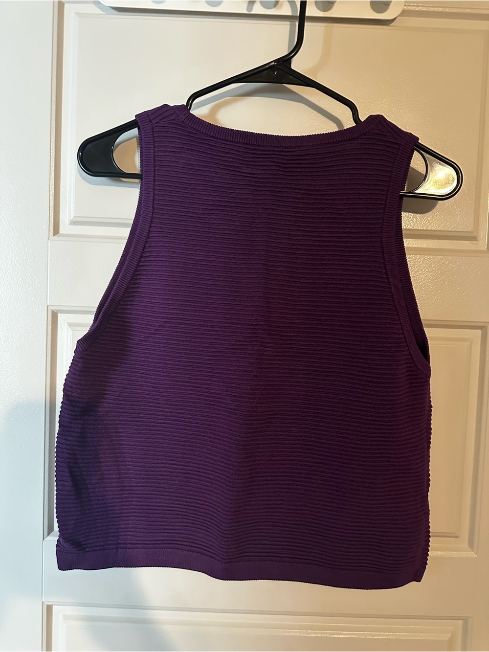 Babaton Deep Purple Ribbed Tank - Picture 4 of 8